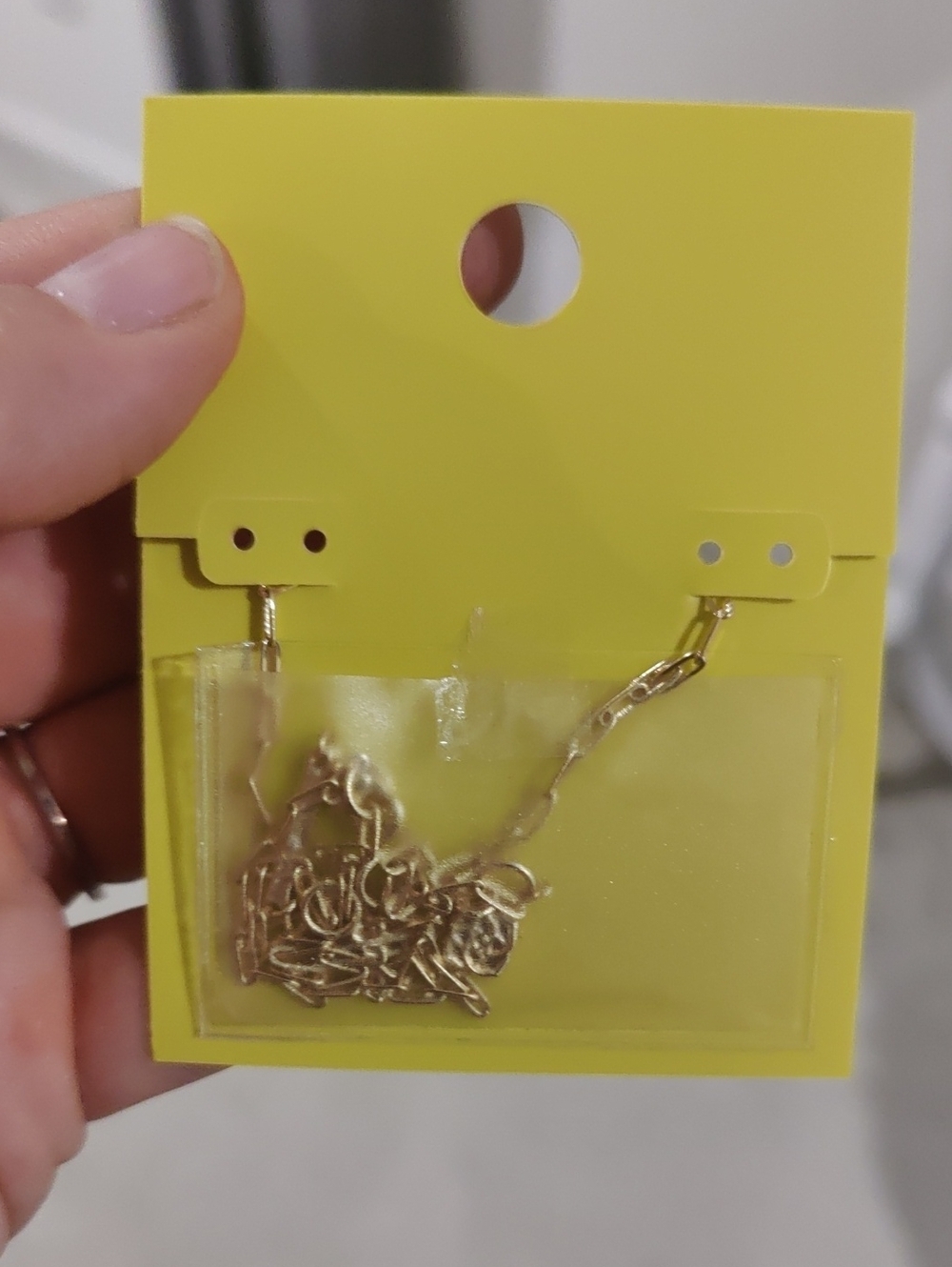 New!Kendra Scott Emma 14KGold Link Open Framed Pendant Necklace Y2K Cottagecore - Picture 2 of 5